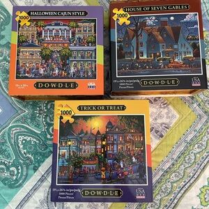 3 - Dowdle 1000 Piece Puzzles - Halloween & Fall